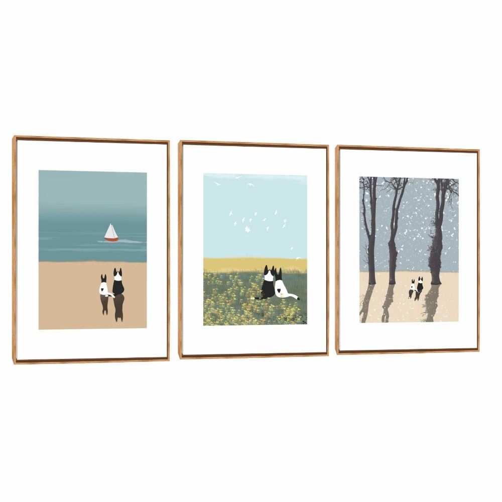 Quadro Decorativo Composição Trio Pet Love  