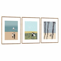 Quadro Decorativo Composição Trio Pet Love
